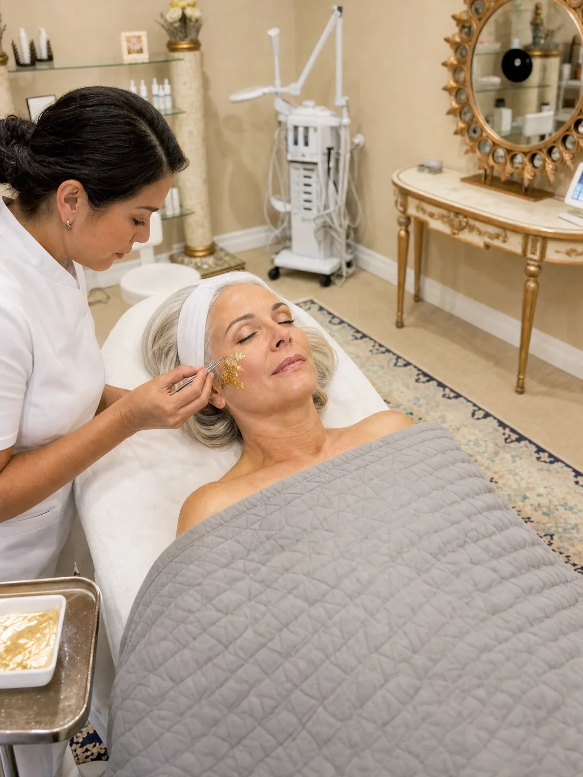 24K Leaf Treatment at Anavaya Med Spa